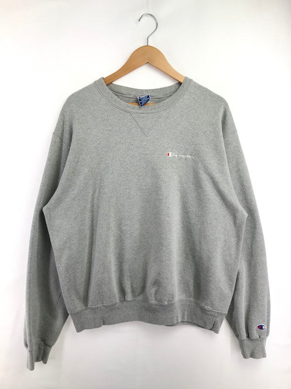 【中古品】【メンズ】 CHAMPION チャンピオン 90's SWEATSHIRT GRAY 90年代 スウェットシャツ トレーナー USA製 前V 146-260723-rt-12-tagh サイズ：XL カラー：グレー 万代Net店