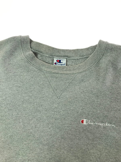 【中古品】【メンズ】 CHAMPION チャンピオン 90's SWEATSHIRT GRAY 90年代 スウェットシャツ トレーナー USA製 前V 146-260723-rt-12-tagh サイズ：XL カラー：グレー 万代Net店