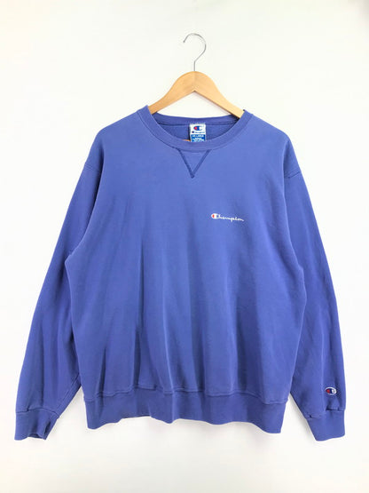 【現状渡し品】【メンズ】 CHAMPION チャンピオン 90's SWEATSHIRT BLUE 90年代 スウェットシャツ トレーナー USA製 前V 146-260723-rt-13-tagh サイズ：XXL カラー：ブルー 万代Net店