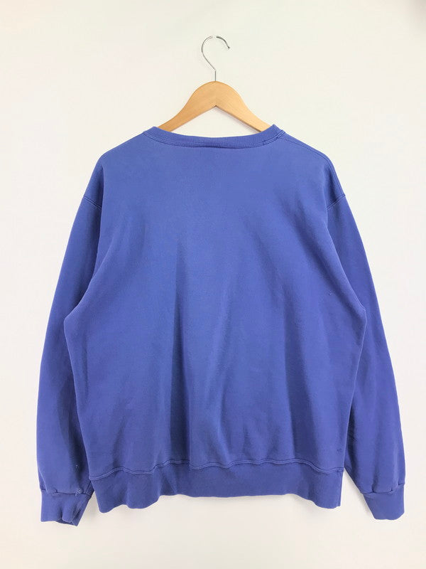 【現状渡し品】【メンズ】 CHAMPION チャンピオン 90's SWEATSHIRT BLUE 90年代 スウェットシャツ トレーナー USA製 前V 146-260723-rt-13-tagh サイズ：XXL カラー：ブルー 万代Net店