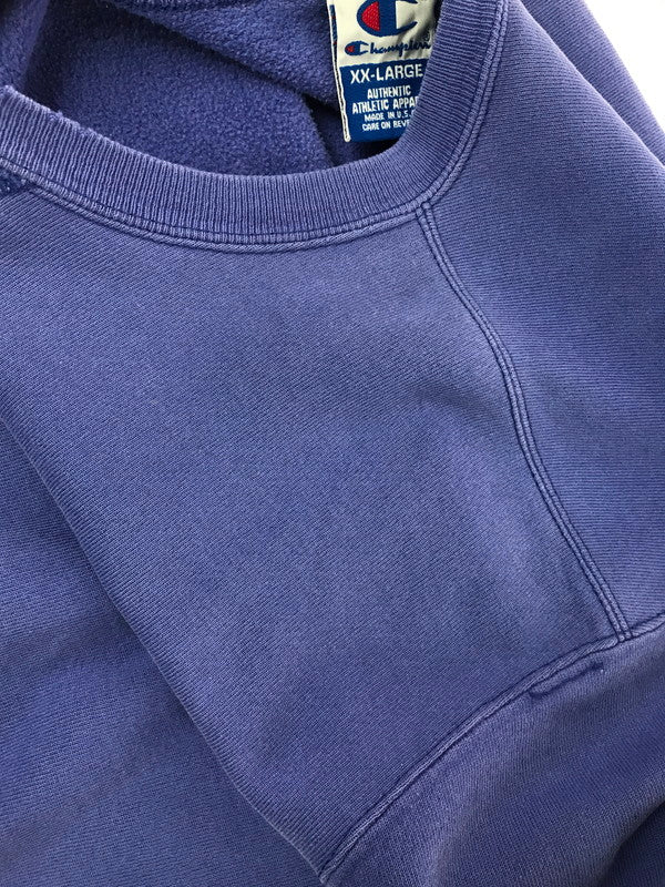 【現状渡し品】【メンズ】 CHAMPION チャンピオン 90's SWEATSHIRT BLUE 90年代 スウェットシャツ トレーナー USA製 前V 146-260723-rt-13-tagh サイズ：XXL カラー：ブルー 万代Net店