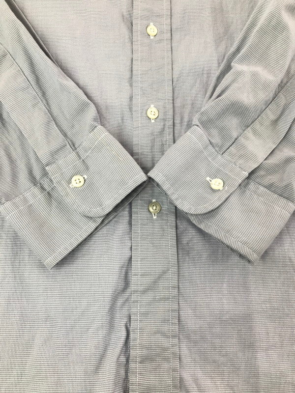 【中古品】【メンズ】 BROOKS BROTHERS ブルックスブラザーズ 80's～90's L/S SHIRT GRAY 80～90年代 ロングスリーブ シャツ USA製 トップス 146-260723-rt-19-tagh サイズ：17.5 カラー：ブルー 万代Net店