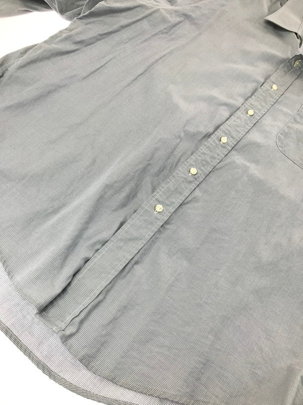 【中古品】【メンズ】 BROOKS BROTHERS ブルックスブラザーズ 80's～90's L/S SHIRT GRAY 80～90年代 ロングスリーブ シャツ USA製 トップス 146-260723-rt-19-tagh サイズ：17.5 カラー：ブルー 万代Net店