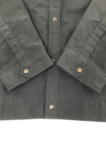 【中古品】【メンズ】 OLD STUSSY オールド ステューシー 90's L/S NYLON WORK SHIRT NAVY 90年代 ナイロン ワーク シャツ ネイビー USA製 紺タグ 142-260723-rt-08-tagh サイズ：L カラー：ブラック 万代Net店