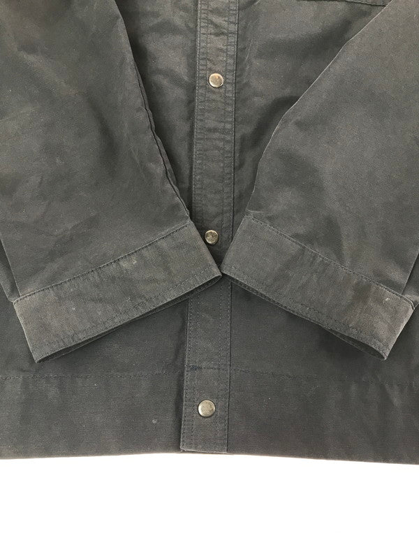 【中古品】【メンズ】 OLD STUSSY オールド ステューシー 90's L/S NYLON WORK SHIRT NAVY 90年代 ナイロン ワーク シャツ ネイビー USA製 紺タグ 142-260723-rt-08-tagh サイズ：L カラー：ブラック 万代Net店