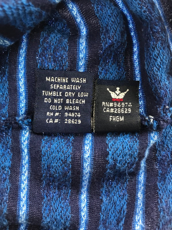 【中古品】【メンズ】 OLD STUSSY オールド ステューシー 90's SKULL JACQUARD KNIT T-SHIRT 90年代 スカル ジャガード ニット Tシャツ 紺タグ 142-260723-rt-07-tagh サイズ：L カラー：ブルー 万代Net店