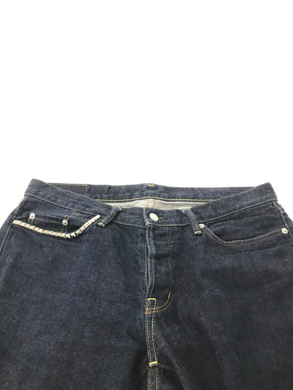 【中古品】【メンズ】 HYSTERIC GLAMOUR ヒステリックグラマー STUDS RAW DENIM PANTS 0233AP12 スタッズ ロー デニム パンツ ボトムス 151-260729-rt-25-tagh サイズ：34 カラー：インディゴ 万代Net店