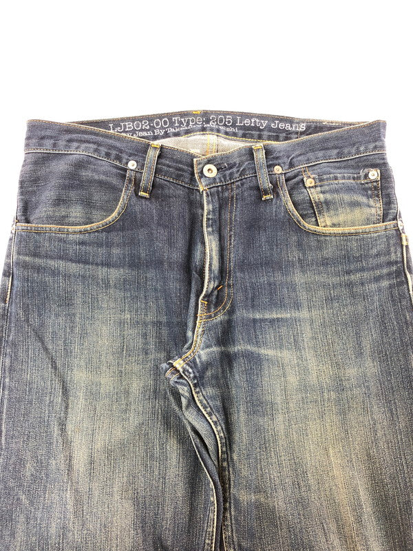 【中古品】【メンズ】 LEVI'S リーバイス × LEFTY JEAN BY TAKAHIRO KURAISHI レフティー ジーン バイ タカヒロ クライシ DENIM PANTS LJB02-0001 L205 デニムパンツ ボトムス 157-260729-rt-20-tagh サイズ：31 カラー：インディゴ 万代Net店