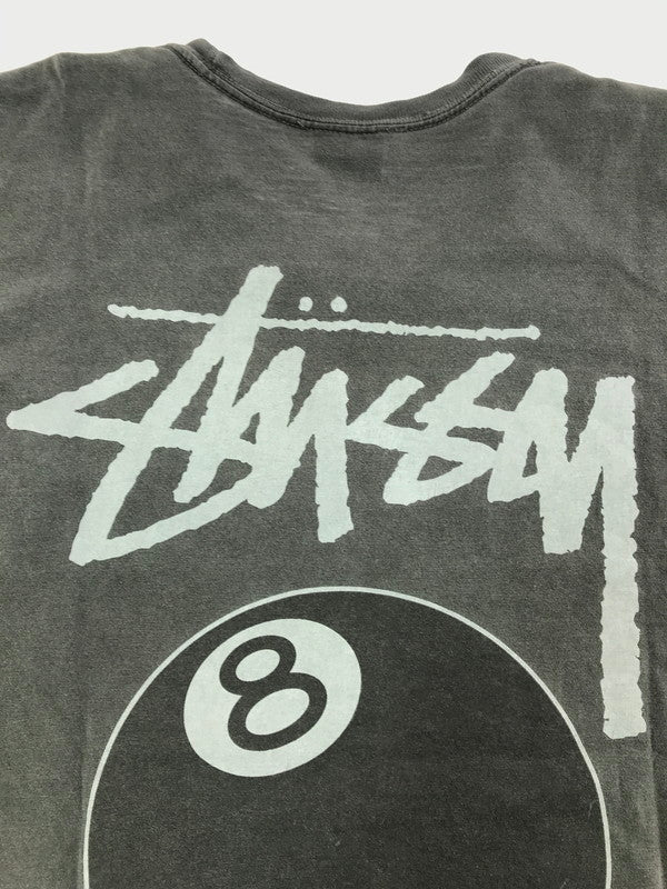 【中古品】【メンズ】 STUSSY ステューシー 8 BALL PIGMENT DYED TEE DARK GRAY ８ボール ピグメント Tシャツ トップス 142-260723-rt-06-tagh サイズ：L カラー：グレー 万代Net店