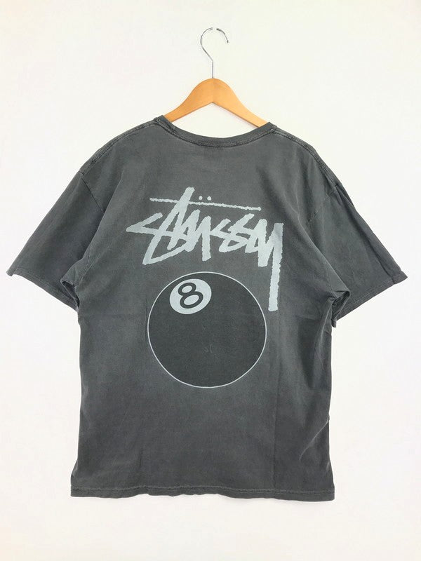 【中古品】【メンズ】 STUSSY ステューシー 8 BALL PIGMENT DYED TEE DARK GRAY ８ボール ピグメント Tシャツ トップス 142-260723-rt-06-tagh サイズ：L カラー：グレー 万代Net店
