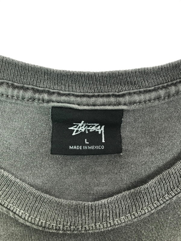 【中古品】【メンズ】 STUSSY ステューシー 8 BALL PIGMENT DYED TEE DARK GRAY ８ボール ピグメント Tシャツ トップス 142-260723-rt-06-tagh サイズ：L カラー：グレー 万代Net店