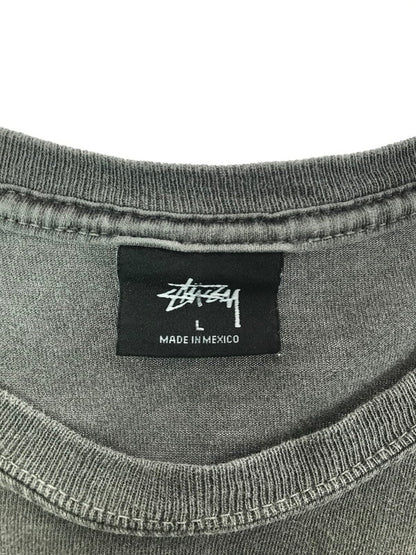 【中古品】【メンズ】 STUSSY ステューシー 8 BALL PIGMENT DYED TEE DARK GRAY ８ボール ピグメント Tシャツ トップス 142-260723-rt-06-tagh サイズ：L カラー：グレー 万代Net店
