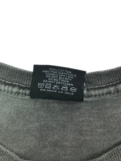 【中古品】【メンズ】 STUSSY ステューシー 8 BALL PIGMENT DYED TEE DARK GRAY ８ボール ピグメント Tシャツ トップス 142-260723-rt-06-tagh サイズ：L カラー：グレー 万代Net店