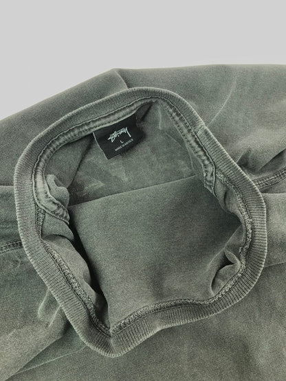 【中古品】【メンズ】 STUSSY ステューシー 8 BALL PIGMENT DYED TEE DARK GRAY ８ボール ピグメント Tシャツ トップス 142-260723-rt-06-tagh サイズ：L カラー：グレー 万代Net店