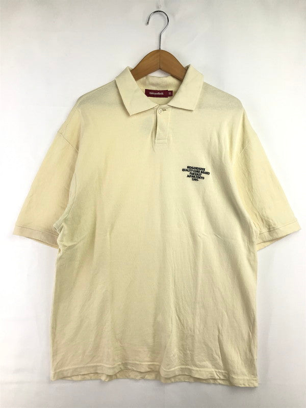 【中古品】【メンズ】 HIDEANDSEEK ハイドアンドシーク SS POLO SHIRT HS-050324 ショートスリーブ ポロシャツ トップス 145-260726-rt-09-tagh サイズ：XL カラー：イエロー 万代Net店