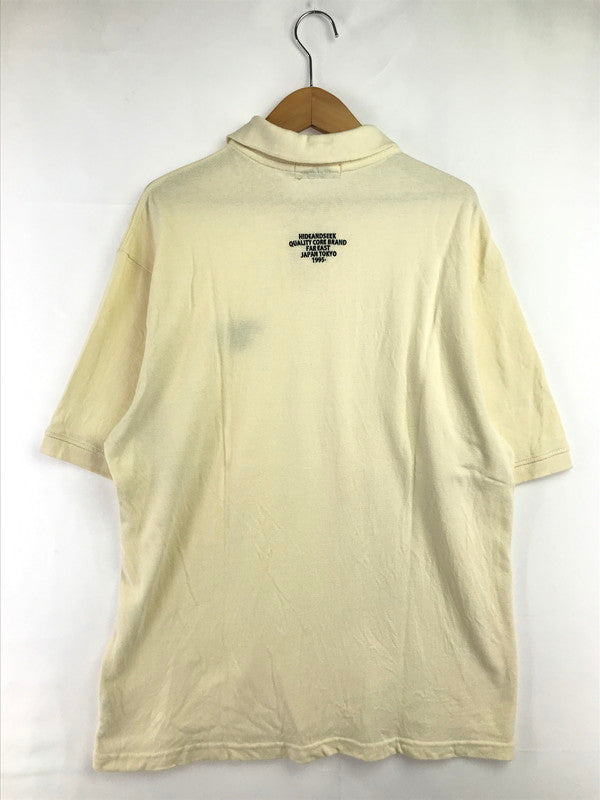 【中古品】【メンズ】 HIDEANDSEEK ハイドアンドシーク SS POLO SHIRT HS-050324 ショートスリーブ ポロシャツ トップス 145-260726-rt-09-tagh サイズ：XL カラー：イエロー 万代Net店
