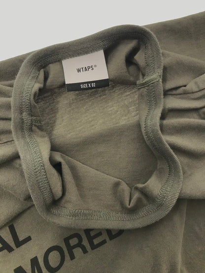 【中古品】【メンズ】 WTAPS ダブルタップス PXTEE KHAKI 201ATDT-CSM02S ショートスリーブ Tシャツ カーキ トップス 142-260726-rt-12-tagh サイズ：2 カラー：カーキ 万代Net店