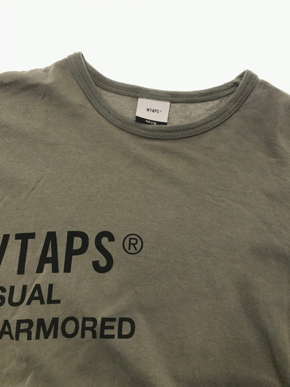 【中古品】【メンズ】 WTAPS ダブルタップス PXTEE KHAKI 201ATDT-CSM02S ショートスリーブ Tシャツ カーキ トップス 142-260726-rt-12-tagh サイズ：2 カラー：カーキ 万代Net店