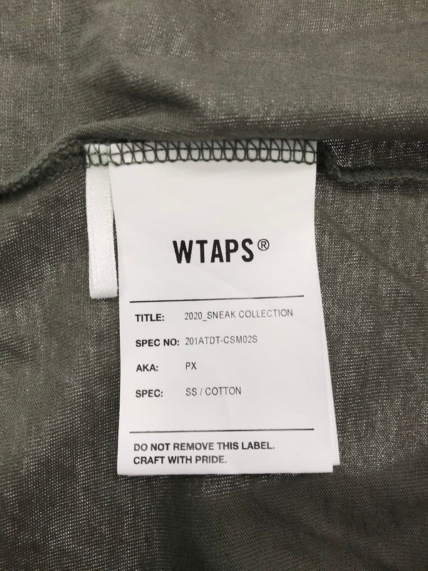 【中古品】【メンズ】 WTAPS ダブルタップス PXTEE KHAKI 201ATDT-CSM02S ショートスリーブ Tシャツ カーキ トップス 142-260726-rt-12-tagh サイズ：2 カラー：カーキ 万代Net店