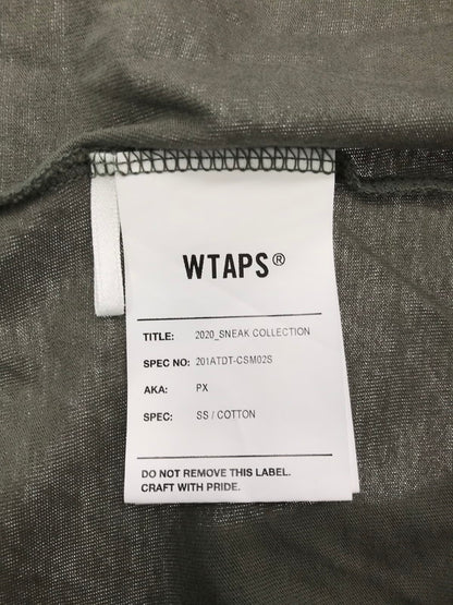 【中古品】【メンズ】 WTAPS ダブルタップス PXTEE KHAKI 201ATDT-CSM02S ショートスリーブ Tシャツ カーキ トップス 142-260726-rt-12-tagh サイズ：2 カラー：カーキ 万代Net店
