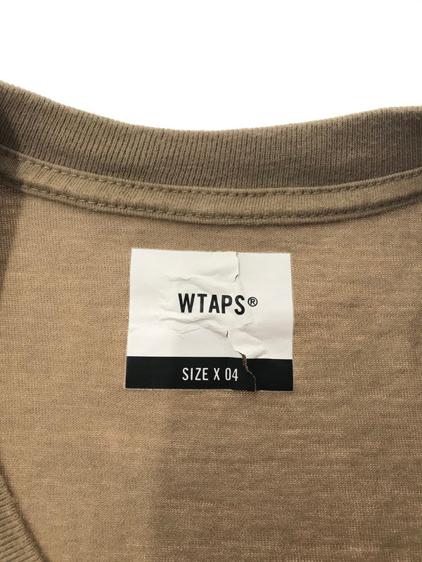 【中古品】【メンズ】 WTAPS ダブルタップス 20SS WTINC TEE KHAKI 20年春夏モデル ショートスリーブ Tシャツ 142-260726-rt-11-tagh サイズ：4 カラー：カーキ 万代Net店