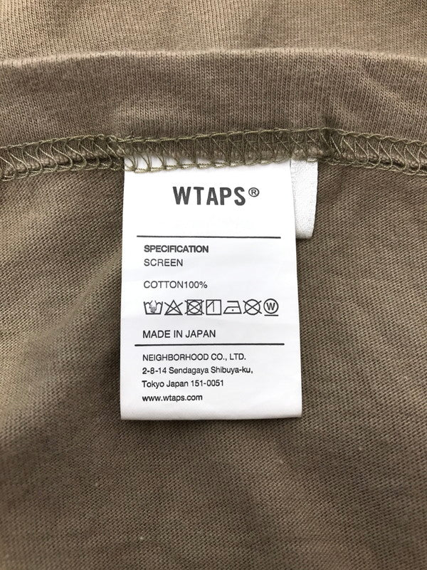 【中古品】【メンズ】 WTAPS ダブルタップス 20SS WTINC TEE KHAKI 20年春夏モデル ショートスリーブ Tシャツ 142-260726-rt-11-tagh サイズ：4 カラー：カーキ 万代Net店