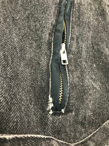 【現状渡し品】【メンズ】 HARLEY-DAVIDSON BLACK DENIM ハーレーダビッドソン ブラックデニム NYLON DOUBLE RIDERS JACKET ナイロン ダブル ライダース ジャケット 145-260723-rt-04-tagh サイズ：M カラー：ブラック 万代Net店
