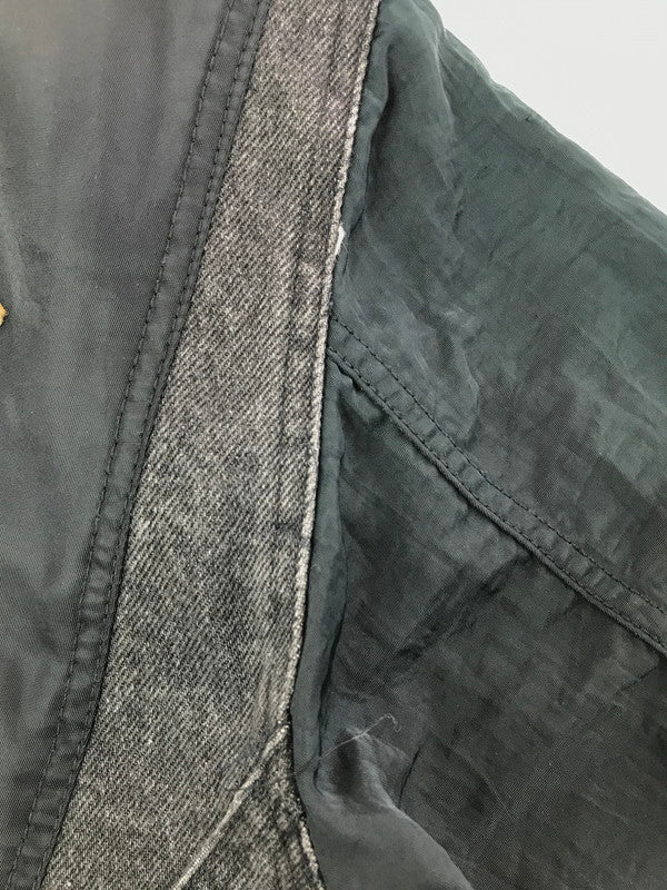 【現状渡し品】【メンズ】 HARLEY-DAVIDSON BLACK DENIM ハーレーダビッドソン ブラックデニム NYLON DOUBLE RIDERS JACKET ナイロン ダブル ライダース ジャケット 145-260723-rt-04-tagh サイズ：M カラー：ブラック 万代Net店