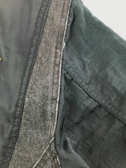 【現状渡し品】【メンズ】 HARLEY-DAVIDSON BLACK DENIM ハーレーダビッドソン ブラックデニム NYLON DOUBLE RIDERS JACKET ナイロン ダブル ライダース ジャケット 145-260723-rt-04-tagh サイズ：M カラー：ブラック 万代Net店