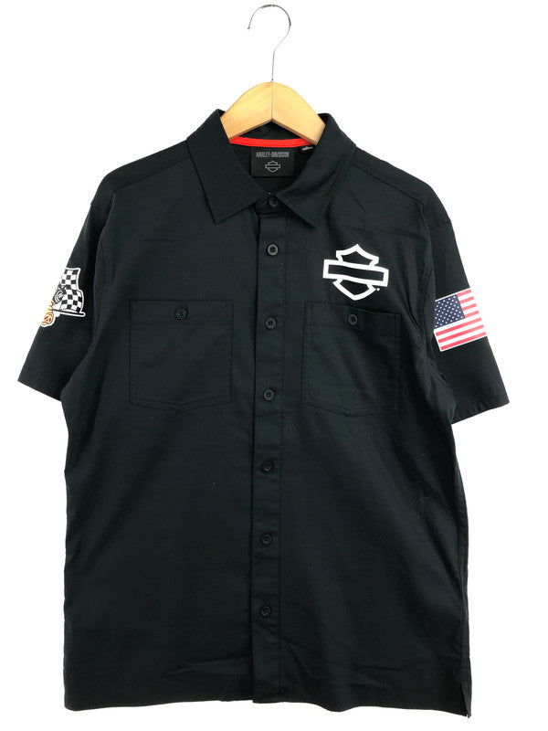 【中古品】【メンズ】 HARLEY-DAVIDSON ハーレー ダビットソン FACTORY RACING SHIRT 96377-26VX ファクトリー レーシング シャツ トップス 145-260726-rt-08-tagh サイズ：M カラー：ブラック 万代Net店