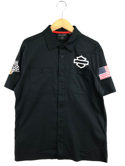 【中古品】【メンズ】 HARLEY-DAVIDSON ハーレー ダビットソン FACTORY RACING SHIRT 96377-26VX ファクトリー レーシング シャツ トップス 145-260726-rt-08-tagh サイズ：M カラー：ブラック 万代Net店