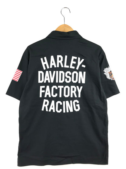 【中古品】【メンズ】 HARLEY-DAVIDSON ハーレー ダビットソン FACTORY RACING SHIRT 96377-26VX ファクトリー レーシング シャツ トップス 145-260726-rt-08-tagh サイズ：M カラー：ブラック 万代Net店