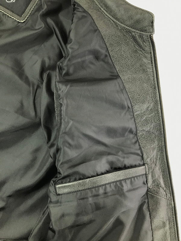 【中古品】【メンズ】 HARLEY-DAVIDSON ハーレーダビッドソン COWHIDE LEATHER VEST FADE BLACK 98109-16VM カウハイド レザー ベスト トップス 145-260723-rt-02-tagh サイズ：L カラー：ブラック 万代Net店
