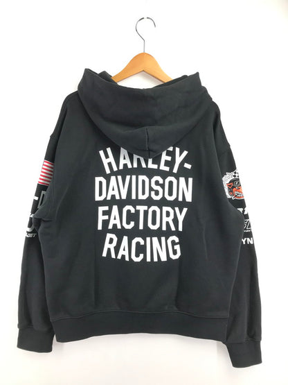 【中古品】【メンズ】 HARLEY-DAVIDSON ハーレーダビッドソン FACTORY RACING HOODIE 96369-26VX ファクトリー レーシング フーディー パーカー 145-260723-rt-01-tagh サイズ：M カラー：ブラック 万代Net店