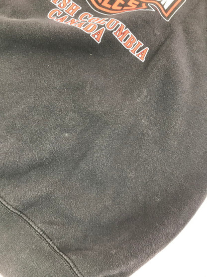【中古品】【メンズ】 HARLEY-DAVIDSON ハーレーダビッドソン USA製 90's FLAME GRAPHIC SWEATSHIRT フレームグラフィックスウェットシャツ ヴィンテージ アメカジ　 146-260722-su-05-tagh サイズ：XL カラー：ブラック 万代Net店