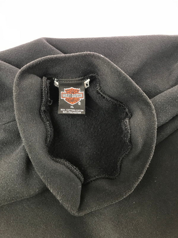 【中古品】【メンズ】 HARLEY-DAVIDSON ハーレーダビッドソン USA製 90's FLAME GRAPHIC SWEATSHIRT フレームグラフィックスウェットシャツ ヴィンテージ アメカジ　 146-260722-su-05-tagh サイズ：XL カラー：ブラック 万代Net店