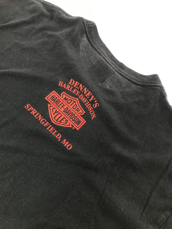 【中古品】【メンズ】 HARLEY-DAVIDSON ハーレーダビッドソン × MARVEL マーベル コラボ VINTAGE S/S TEE ヴィンテージ Tシャツ 半袖 トップス 146-260722-su-03-tagh サイズ：XL カラー：ブラック 万代Net店