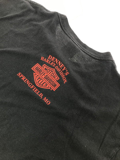 【中古品】【メンズ】 HARLEY-DAVIDSON ハーレーダビッドソン × MARVEL マーベル コラボ VINTAGE S/S TEE ヴィンテージ Tシャツ 半袖 トップス 146-260722-su-03-tagh サイズ：XL カラー：ブラック 万代Net店