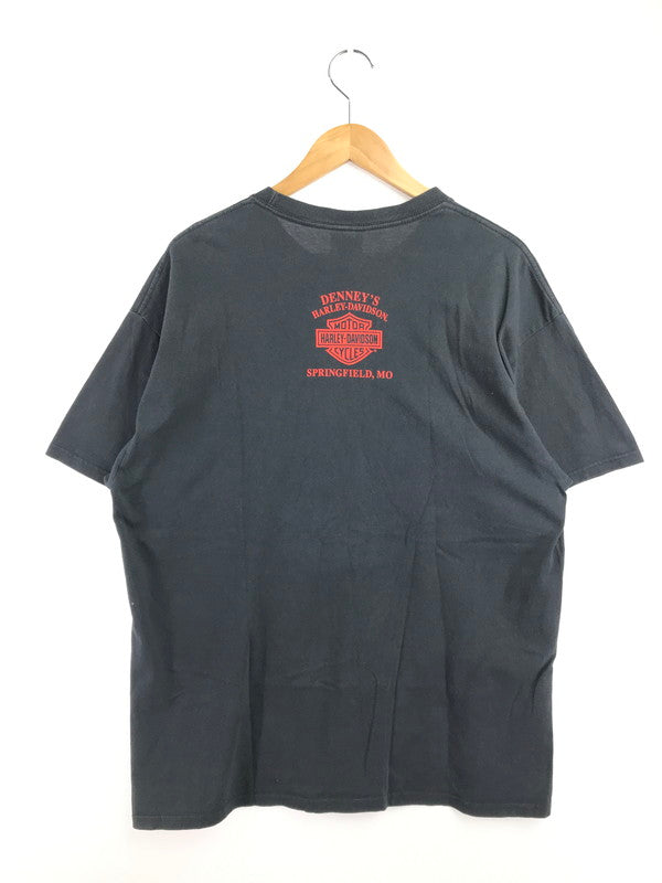 【中古品】【メンズ】 HARLEY-DAVIDSON ハーレーダビッドソン × MARVEL マーベル コラボ VINTAGE S/S TEE ヴィンテージ Tシャツ 半袖 トップス 146-260722-su-03-tagh サイズ：XL カラー：ブラック 万代Net店