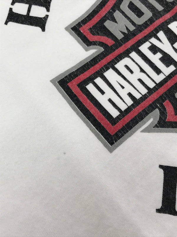 【中古品】【メンズ】 HARLEY-DAVIDSON ハーレーダビッドソン TULTEXタグ メキシコ製 90'ｓ T-SHIRT タルテックスタグ ヴィンテージ アメカジ 146-260722-su-04-tagh サイズ：L カラー：ホワイト 万代Net店