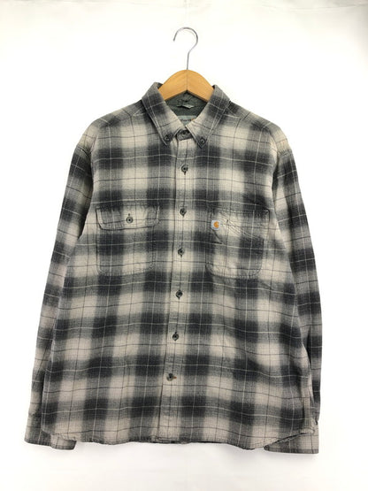 【中古品】【メンズ】 CARHARTT カーハート RELAXED FIT LS WORK FLANNEL SHIRT 102828 001 ロングスリーブ フランネル シャツ 長袖シャツ トップス 146-260726-rt-24-tagh サイズ：L カラー：グレー 万代Net店