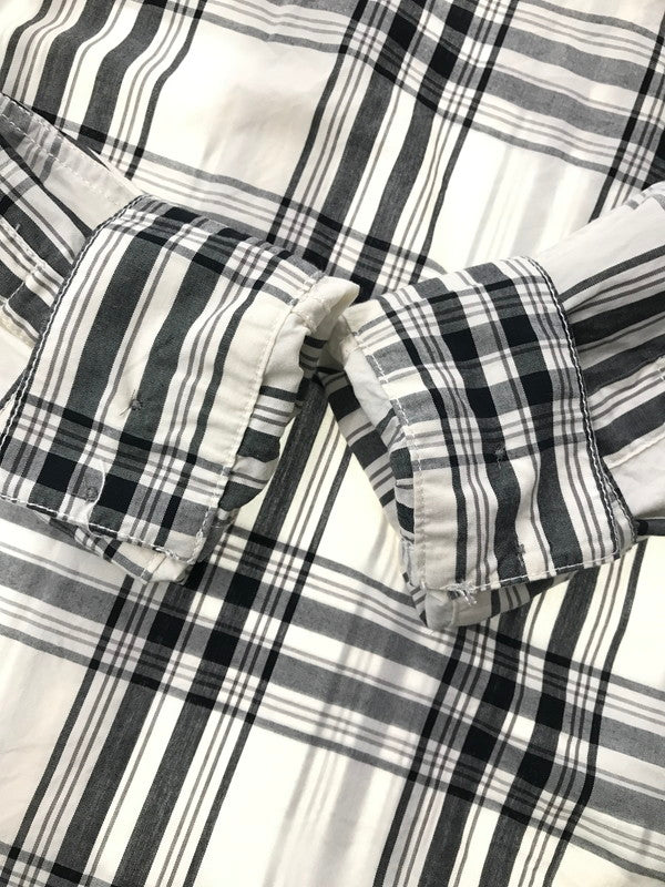 【中古品】【メンズ】 HARLEY-DAVIDSON ハーレー ダビットソン L/S WORK SHIRT CHECK 99162 ロングスリーブ ワーク シャツ 長袖シャツ トップス 145-260726-rt-19-tagh サイズ：M カラー：ホワイト 万代Net店