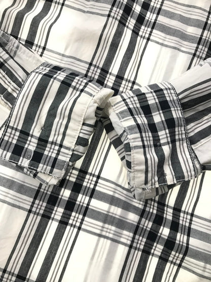 【中古品】【メンズ】 HARLEY-DAVIDSON ハーレー ダビットソン L/S WORK SHIRT CHECK 99162 ロングスリーブ ワーク シャツ 長袖シャツ トップス 145-260726-rt-19-tagh サイズ：M カラー：ホワイト 万代Net店