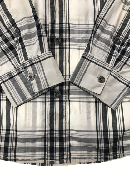 【中古品】【メンズ】 HARLEY-DAVIDSON ハーレー ダビットソン L/S WORK SHIRT CHECK 99162 ロングスリーブ ワーク シャツ 長袖シャツ トップス 145-260726-rt-19-tagh サイズ：M カラー：ホワイト 万代Net店