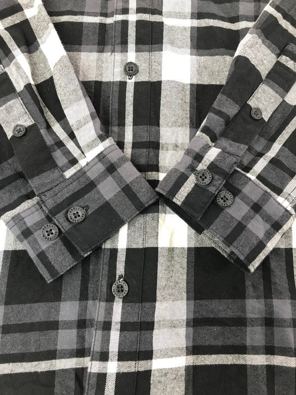 【中古品】【メンズ】 HARLEY-DAVIDSON ハーレーダビッドソン L/S WORK SHIRT CHECK 96217-24VM ロングスリーブ ワークシャツ VINTAGE ヴィンテージ アメカジ　 145-260722-su-06-tagh サイズ：M カラー：ブラック 万代Net店