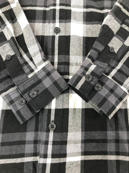 【中古品】【メンズ】 HARLEY-DAVIDSON ハーレーダビッドソン L/S WORK SHIRT CHECK 96217-24VM ロングスリーブ ワークシャツ VINTAGE ヴィンテージ アメカジ　 145-260722-su-06-tagh サイズ：M カラー：ブラック 万代Net店