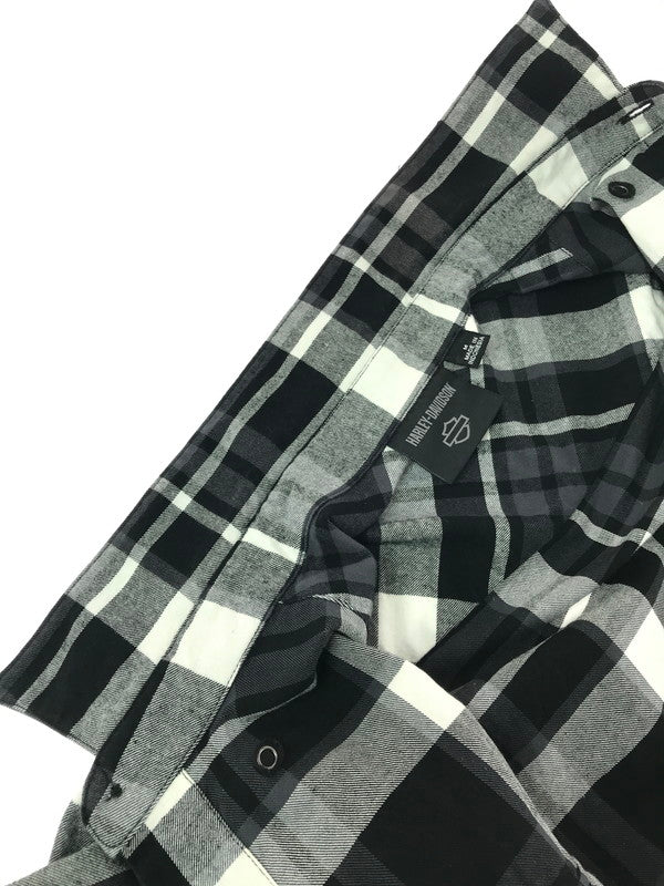 【中古品】【メンズ】 HARLEY-DAVIDSON ハーレーダビッドソン L/S WORK SHIRT CHECK 96217-24VM ロングスリーブ ワークシャツ VINTAGE ヴィンテージ アメカジ　 145-260722-su-06-tagh サイズ：M カラー：ブラック 万代Net店
