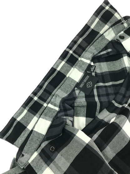 【中古品】【メンズ】 HARLEY-DAVIDSON ハーレーダビッドソン L/S WORK SHIRT CHECK 96217-24VM ロングスリーブ ワークシャツ VINTAGE ヴィンテージ アメカジ　 145-260722-su-06-tagh サイズ：M カラー：ブラック 万代Net店