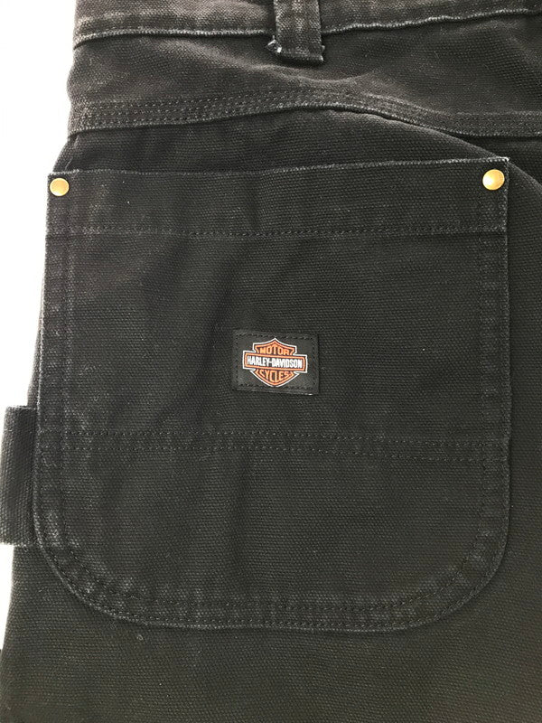 【中古品】【メンズ】 DICKIES ディッキーズ × HARLEY-DAVIDSON ハーレー ダビッドソン CARPENTER PANTS BLACK カーペンター パンツ ボトムス 156-260729-rt-29-tagh サイズ：W36 カラー：ブラック 万代Net店