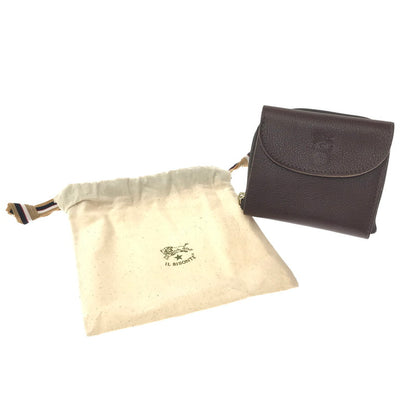 【中古美品】【メンズ】 IL BISONTE イルビゾンテ TRI-FOLD WALLET BROWN 54523 3つ折り財布 財布 アクセサリー 200-260722-rt-14-tagh カラー：ブラウン 万代Net店